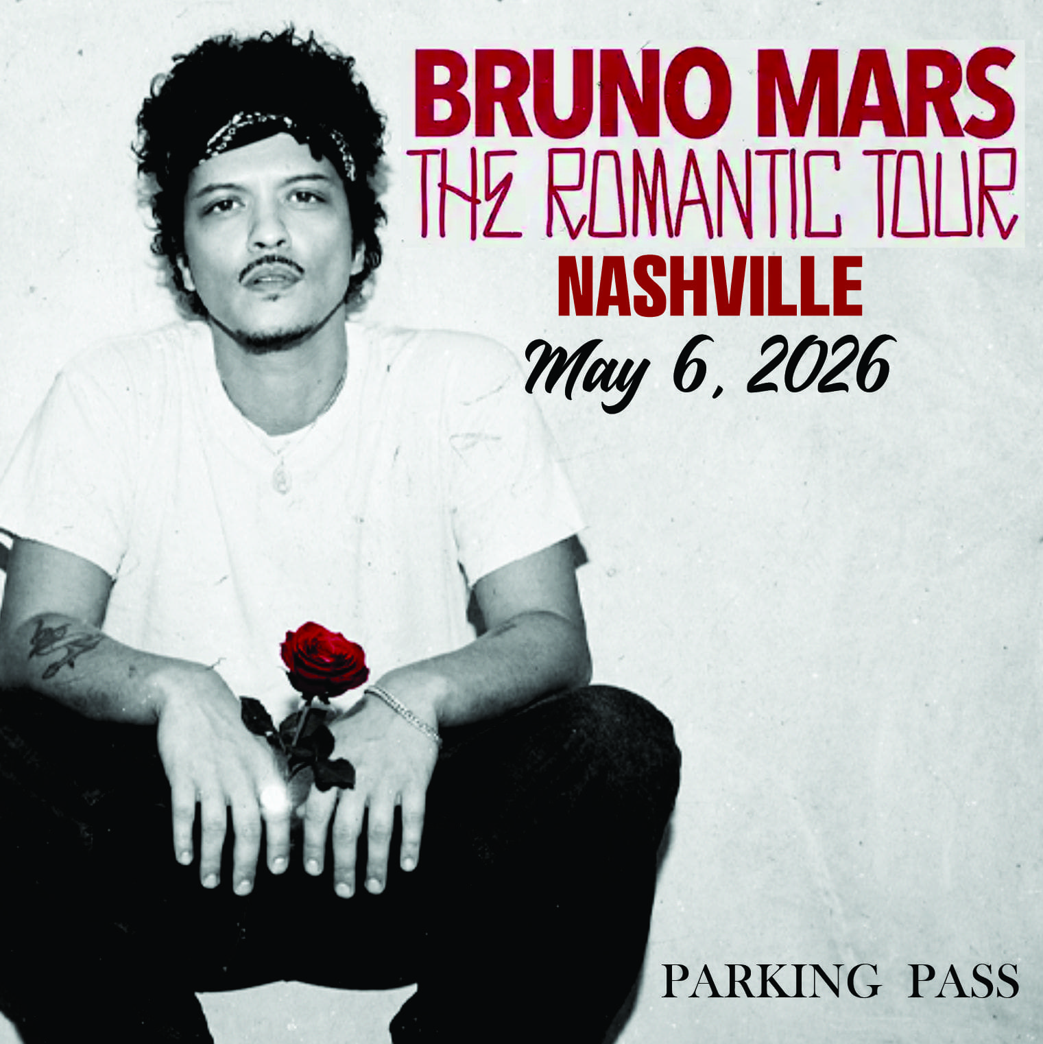 Bruno Mars WS AD Bruno Mars WS AD - Main Event Parking