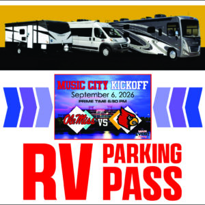 RV Music City kickoff Parking 2026 - Main Event Parking