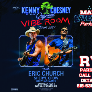 Kenny Chesney 2027 ad - Main Event Parking